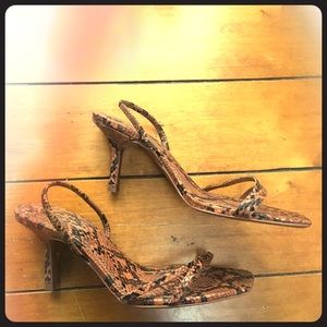 Zara snakeskin shoes size 8.5
